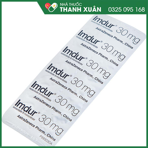 Imdur 30mg dự phòng đau thắt ngực